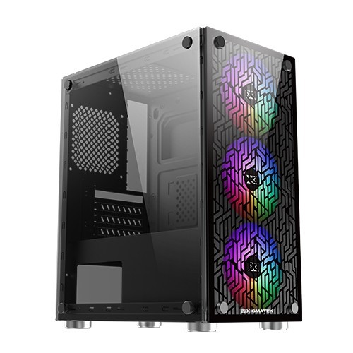 PC CASE GAMING XIGMATEK INCLUDE 3 FAN RGB