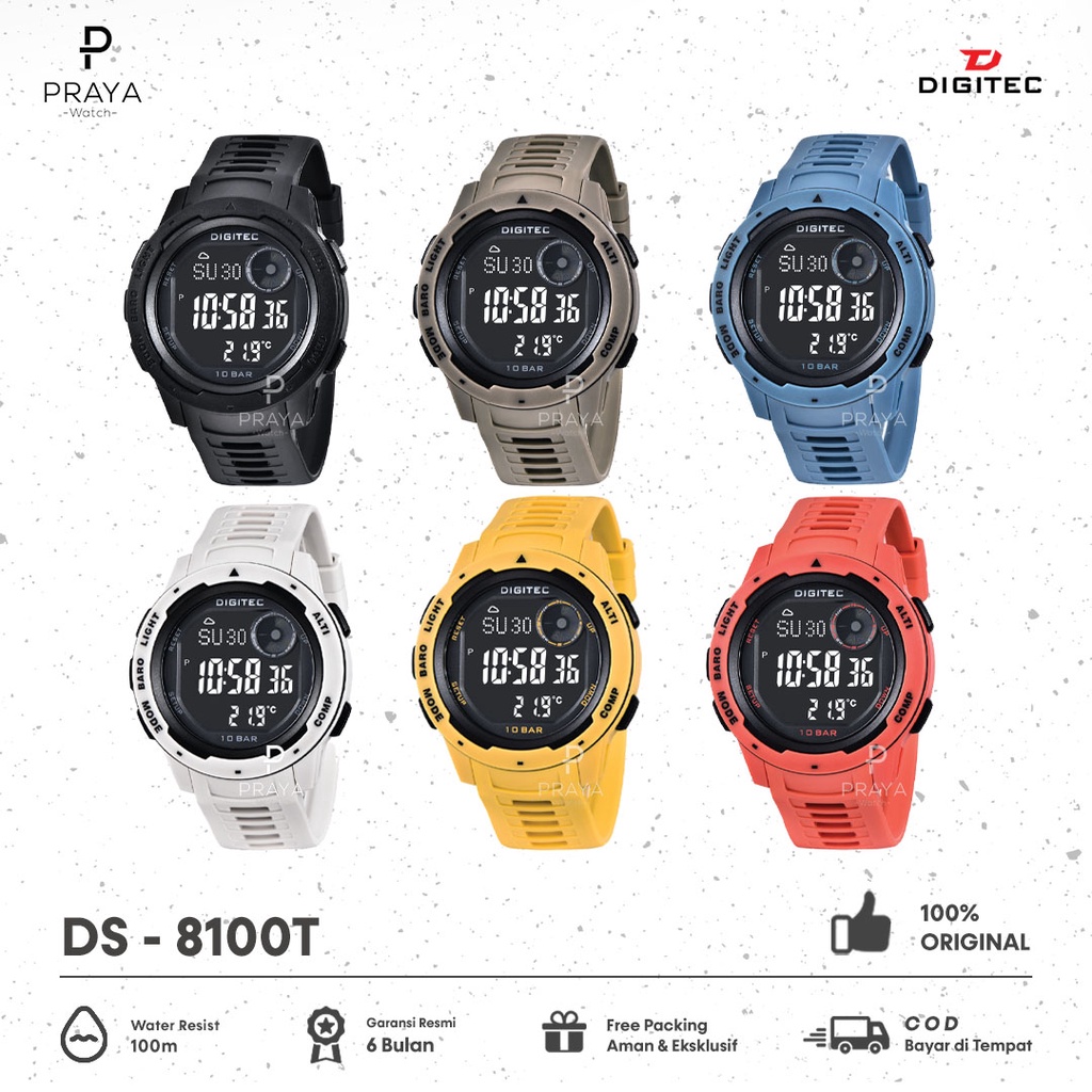 Jam Tangan Pria DIGITEC DS8100T DS 8100 T Original