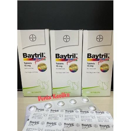 Baytril Tablet Antibiotik Kucing dan Anjing