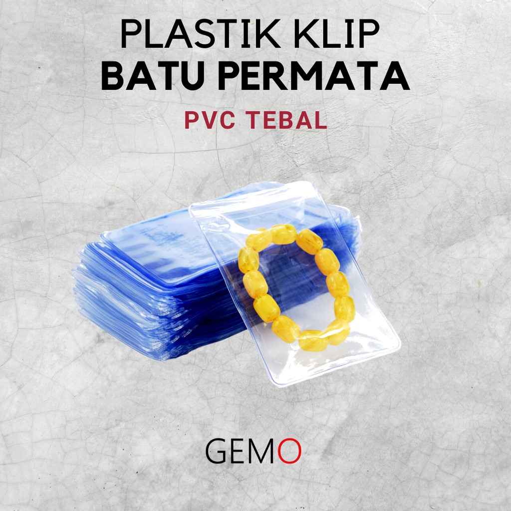 10 pcs Kantong Plastik Klip Batu Mulia Akik Kemasan Perhiasan Jewelry Emas untuk Toko Emas Permata