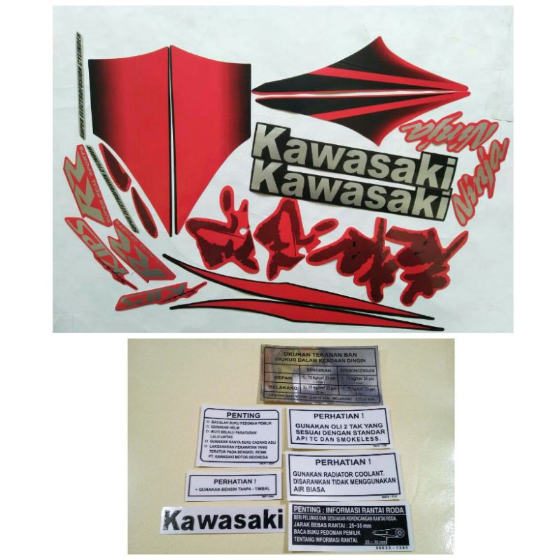 striping ninja rr old merah