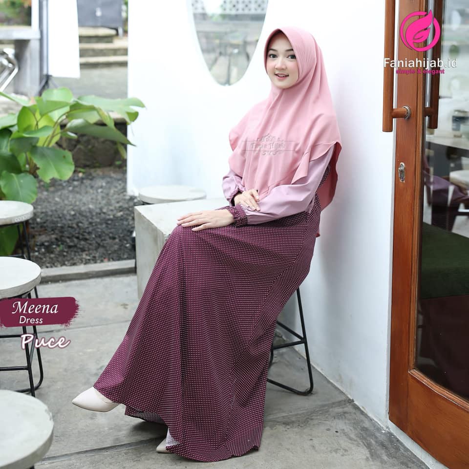 MEENA DRESS || Gamis Syari Original by Fania Hijab
