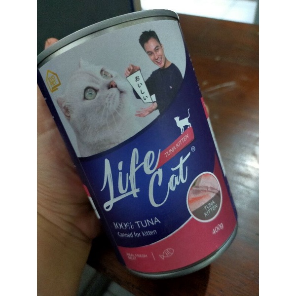 Life Cat Kaleng Kitten Tuna 400 gram - Makanan Basah Kucing