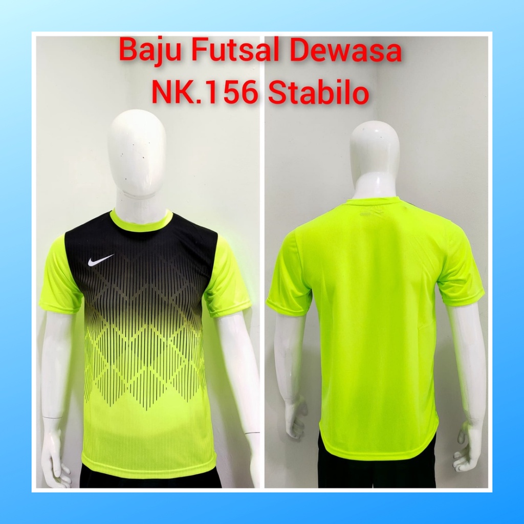 jersey futsal pria kaos sepak bola club baju atasan wanita dewasa t-shirt seragam custom jersy outfit klub olahraga kostum jarsey soccer pakaian oblong sports suit apparel NK156 stabilo