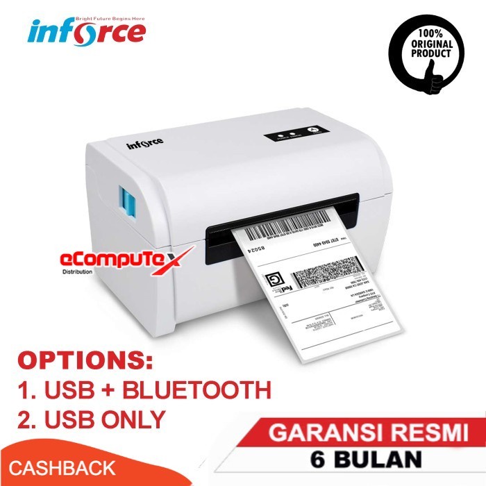 PRINTER LABEL BARCODE RESI THERMAL INFORCE 1808 - GARANSI RESMI