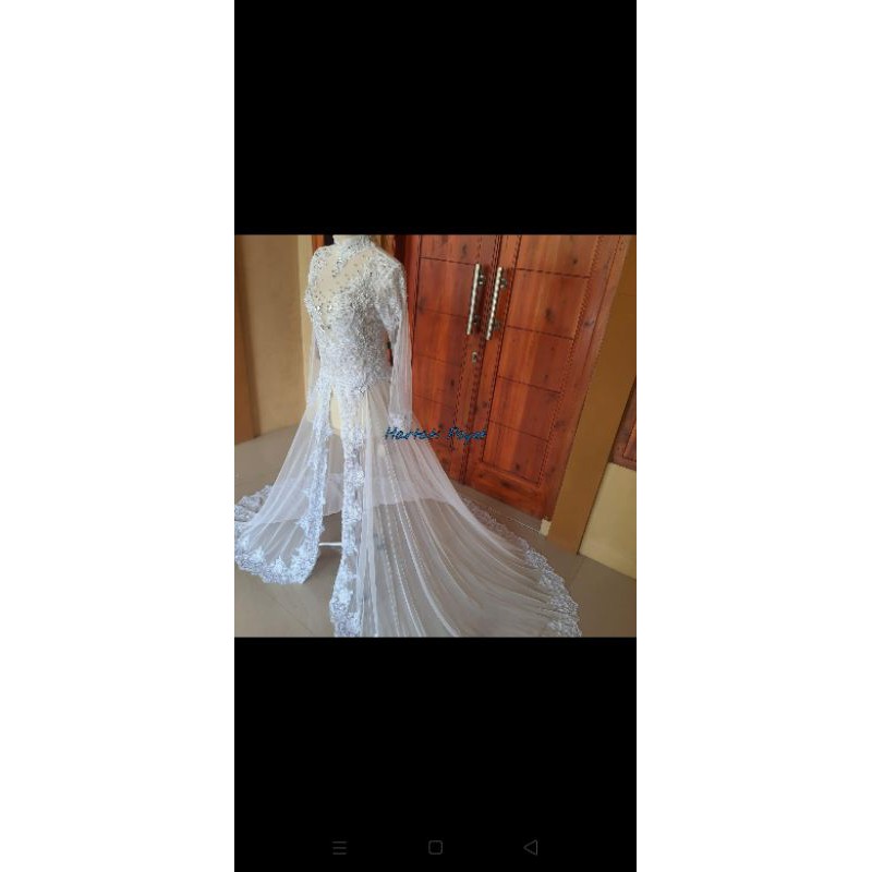 ready kebaya akad full payet //kebaya pengantin putih