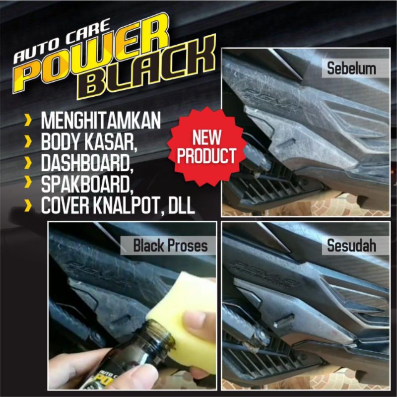 Auto Care POWER BLACK Menghitamkan Body Motor