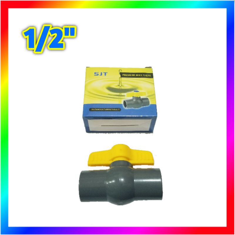 BALL VALVE SJT 1/2 INCI STOPKRAN PVC