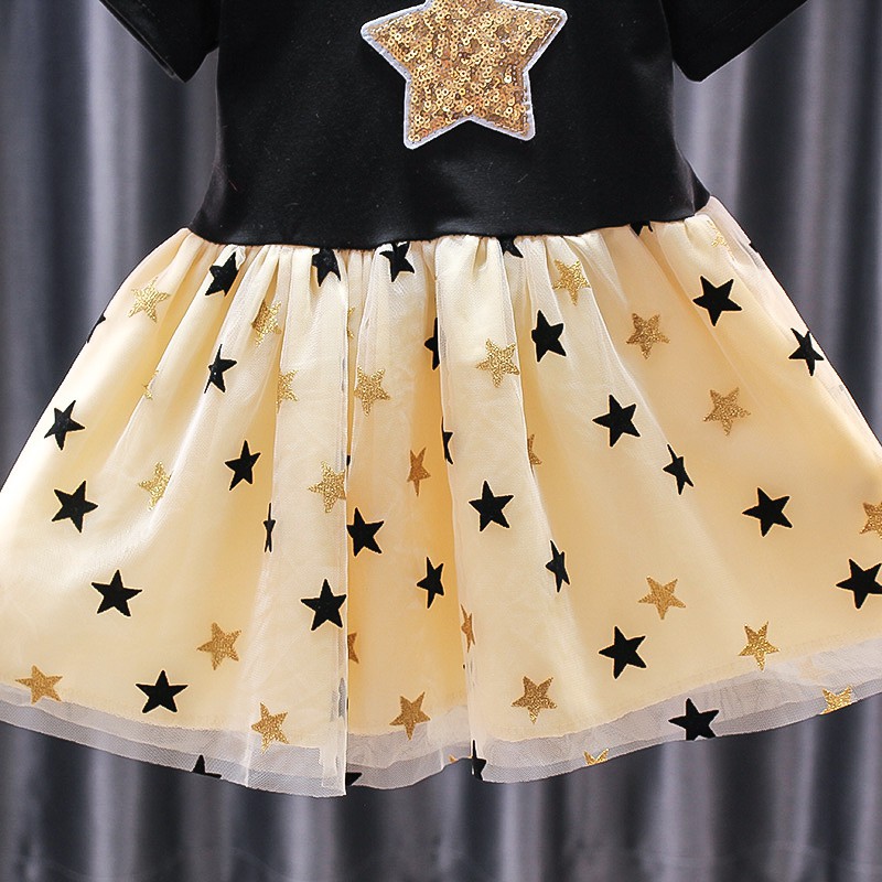 HappyOliver DRESS BLESSING STAR PDK EBV Baju Dress Anak Perempuan Import 1 - 7 Tahun/Baju Dress Anak Perempuan Impor/Dress Bayi Perempuan/Gaun Bayi Perempuan/Dress Pesta/Dress Bayi