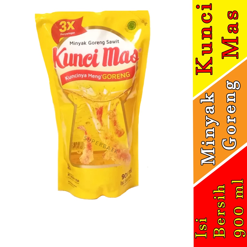 

Minyak Goreng Kunci Mas - Minyak Goreng - Minyak Goreng Pouch - 900 ml