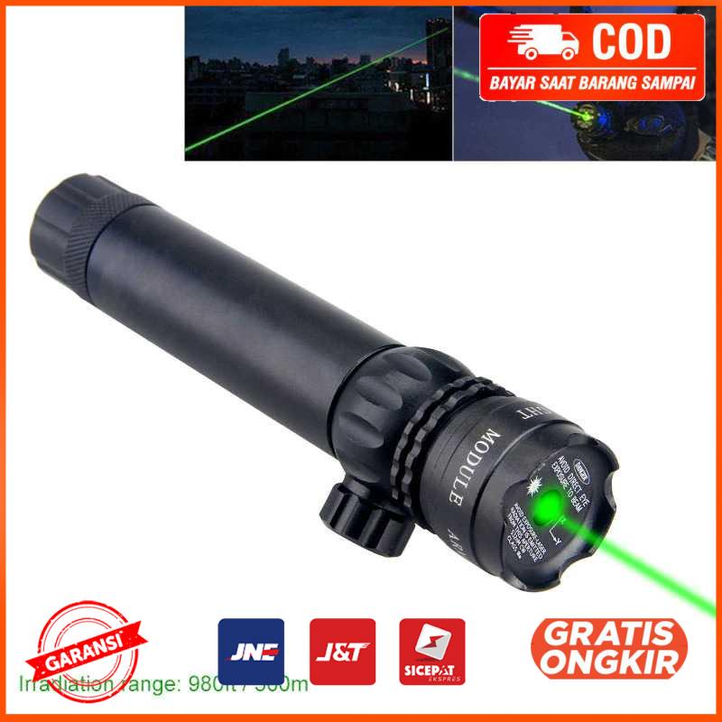 Tactical Green Dot Laser with Mount Baterai Charger JG-2