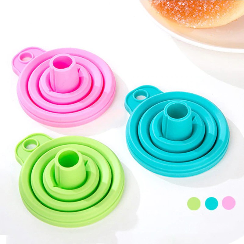 Corong Air Minyak Lipat / Minum Bahan Karet Silicone Food Grade