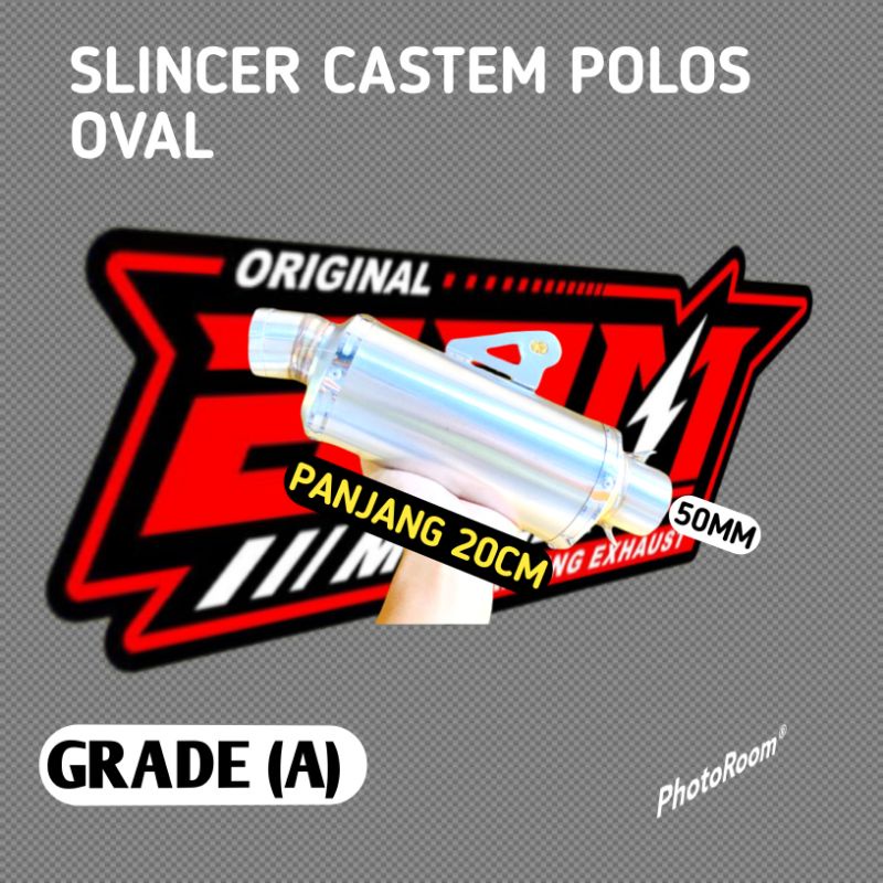 Slincer Slencer Knalpot Racing Kastem ori BRM polos Trioval model knalpot dpj dsm dos wrx jrm rms ct