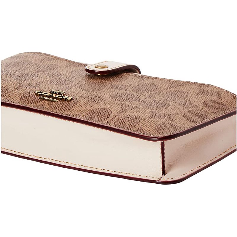 Noa Pop-Up Messenger In Colorblock Signature Canvas(Coach 37458)