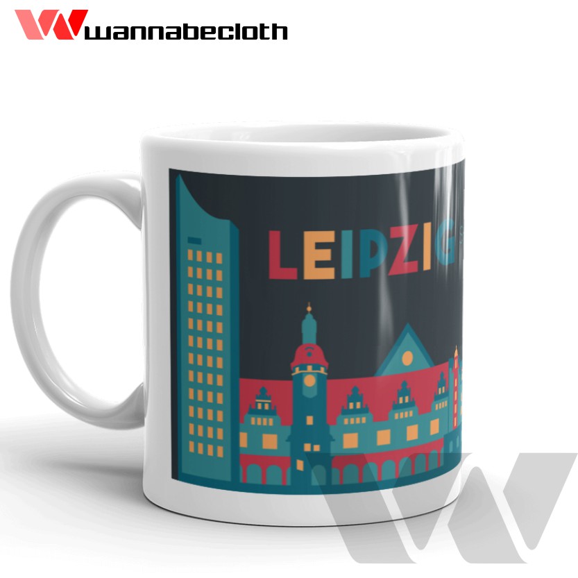 Gelas Leipzig Germany Mug Leipzig Germany Kado Gift Souvenir Mug Custom Mug Travelling Mug Jerman