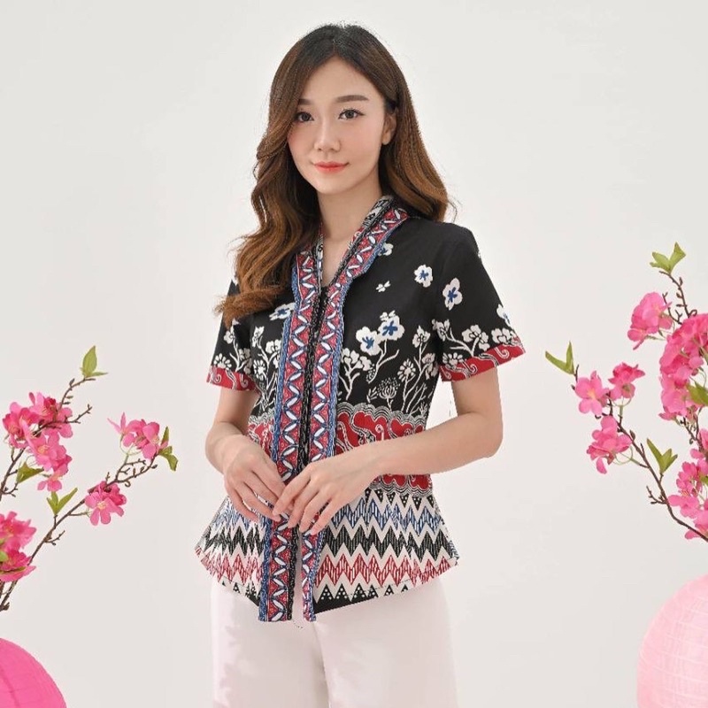 Atasan Batik 292 BRI/ Blouse Batik Wanita Modern/ Batik terbaru