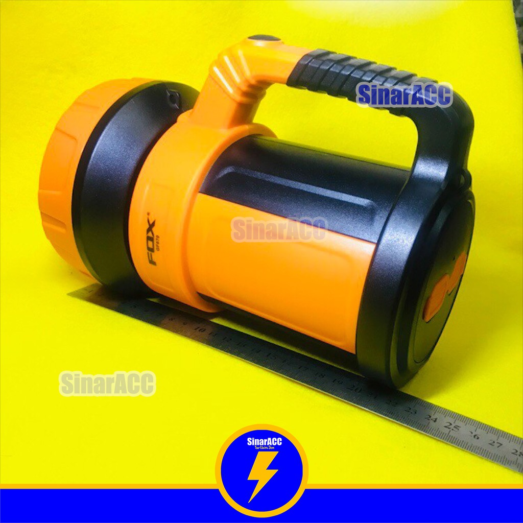 Senter jumbo jarak jauh Fox GF 670 10W charge tanpa emergency hanya sorot saja SENTER GENGGAM besar