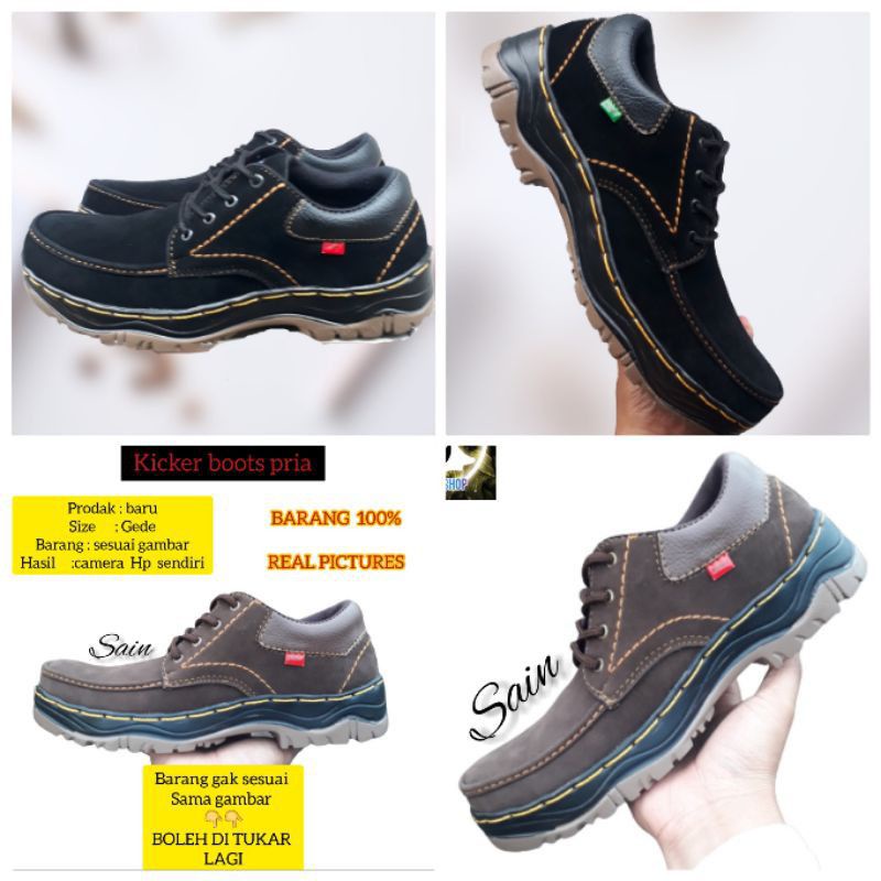 sepatu boots pria, sepatu boots Kickers pria