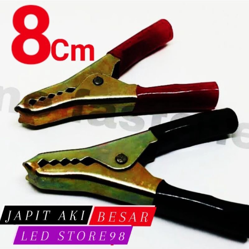 JAPIT ACCU 8 CM MERAH HITAM