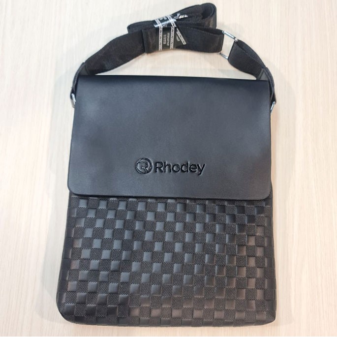 Tas Selempang Pria Messenger Bag-RHODEY Polo Videng Tas polo/tas kulit/tas kuat/tas cowok/hitam