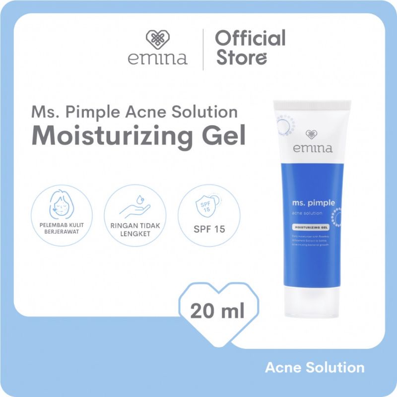 Jual Emina Ms. Pimple Acne Solution Moisturizing Gel 20 ml Pelembab