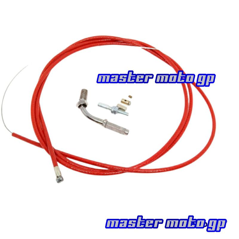 Tali Gas Spontan Serat thailand Domino Kabel gas serat 190cm Universal beat - nouvo - mio - xeon - nouvo - klx - vario - Rxking - Vixion - satria fu - cb - sonic - ninja