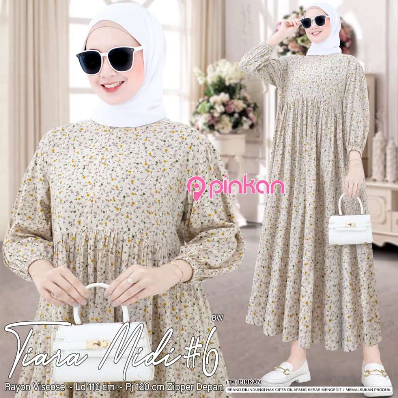Tiara Midi#6//Dress//Dress Wanita//Dress Muslim//Dress Daily//Gamis Wanita//Gamis Muslim
