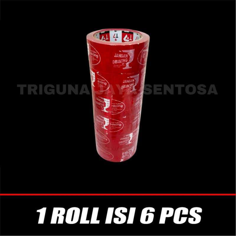 Lakban Tape Fragile 100yard Murah