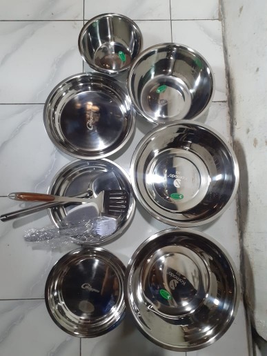 Calypso Kitchen Plate Stainless Piring Makan 1 Set 24 26 28cm / Piring Dapur Kualitas Stainless 304