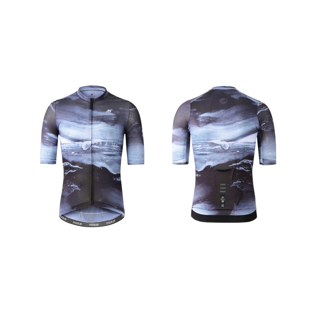 Jersey MYSENLAN Men Short Sleeve Glacier Grey