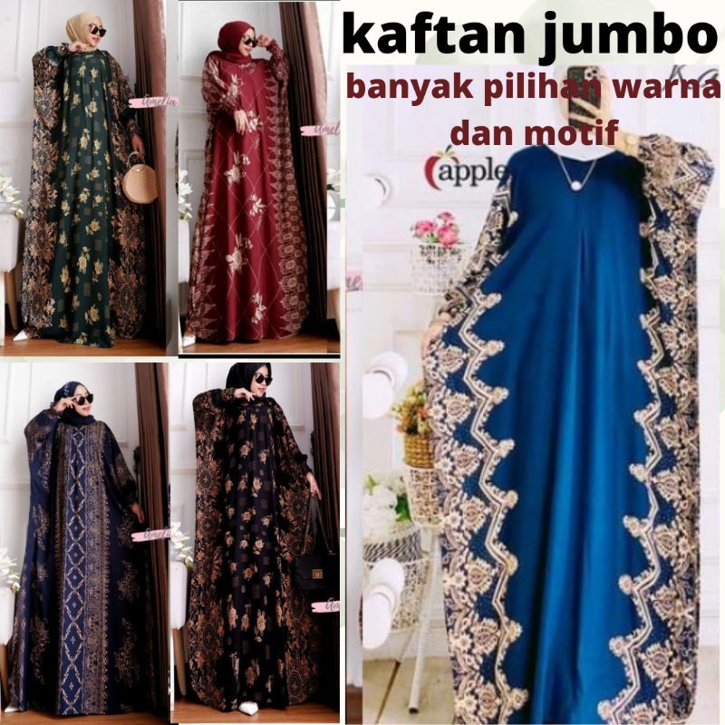 Kaftan Terbaru Jumbo Gamis Elegan Gamis Lebaran Terbaru Kain Rayon