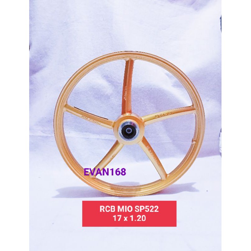 VELG RACING BOY RCB MIO RING 17 120 SPORTY SMILE SOUL LAMA JUPITER Z VEGA R NEW SP522 GOLD