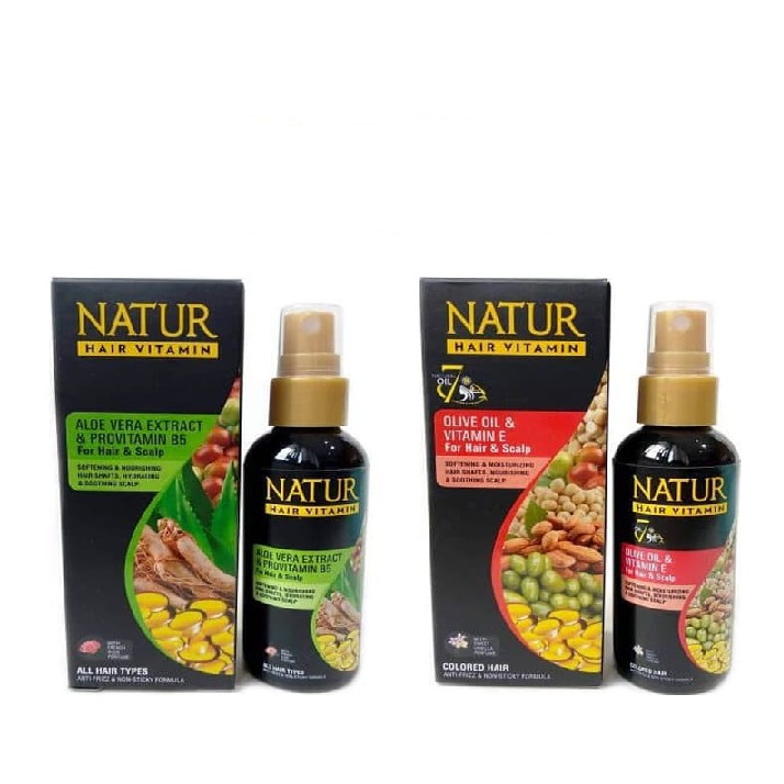  NATUR  Hair Vitamin  80ml BPOM Vitamin  Rambut  Penyubur 