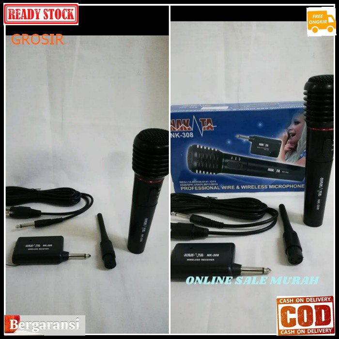 G119 Nakata original 100% Mic kabel Wireless Single mik cable wireles karaoke mikrophone profesional pro microphone audio sound system vokal vocal dynamic panggung dj studio G119   BISA DIGUNAKAN KE SEGALA ALAT AUDIO  single mic  Bisa WIRELESS  BISA JUGA