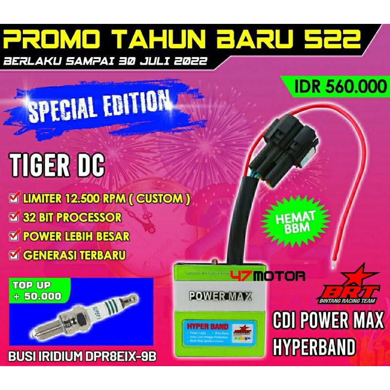 Promo 522 Cdi BRT Powermax Hyperband Honda Tiger DC KCJ 12.500rpm LIMITER