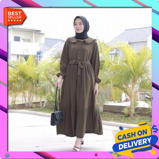Promo Fashion Muslim Wanita Kekinian Terlaris Cwe Distro Terkini Perempuan Pengajian Polos Trandy Pr