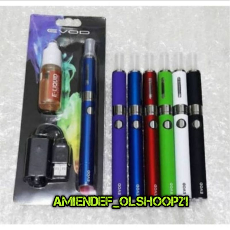 Pulpen &amp; pena tinta Terbaru model panjang Vapee Vapoor Evod 1100Mah Full Set Siap Pakai