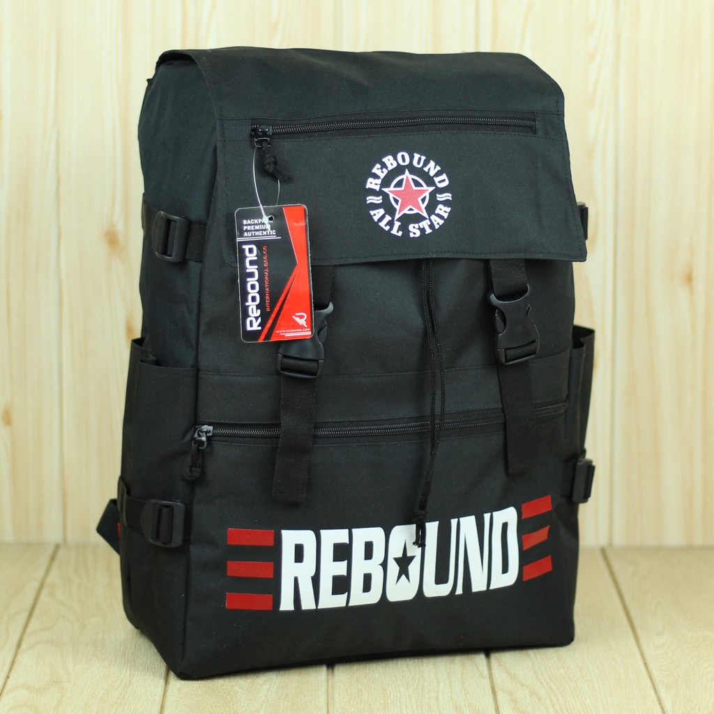 Backpack Sekolah Tas Ransel Pria Rebound All Star Kuliah Keren Trendy Bahan Tebal Kuat Berkualitas