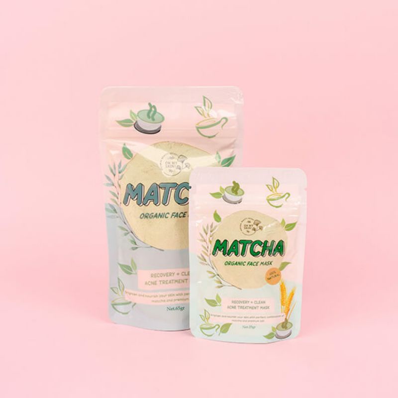 Masker Wajah Organik Matcha OH MY SKIN  65gr Bpom
