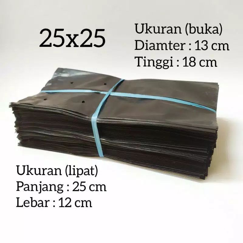 pot polibag tanaman uk 25 x 25 polybag polibag polibeg polibag semai polibag plastik polibag semai