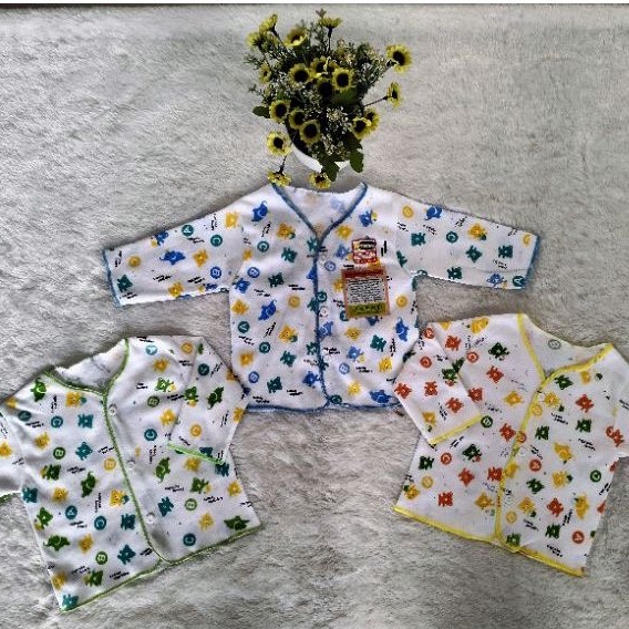 Harga 3 pcs Baju Bayi Atasan Bayi Baru Lahir Newborn bahan katun (B3)