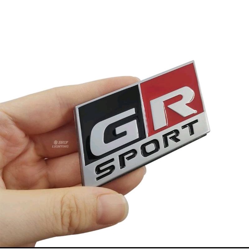 Stiker Emblem Mobil GR SPORT Bahan METAL