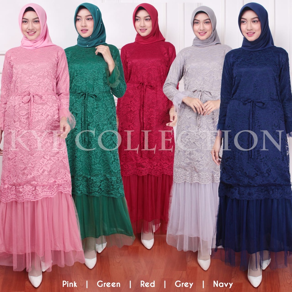 (Jamin RealPic) RATUTU Maxi BRUKAT CORNELI TULANG GAMIS DRESS KEBAYA LARKI KONDANGAN SERAGAM / Kebaya / Dress Muslim Pesta / Gamis Kondangan