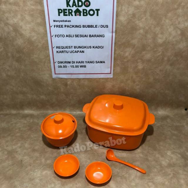 Mangkok sayur set melamine free piring sambal - mangkok sayur - tempat lauk pauk - A9