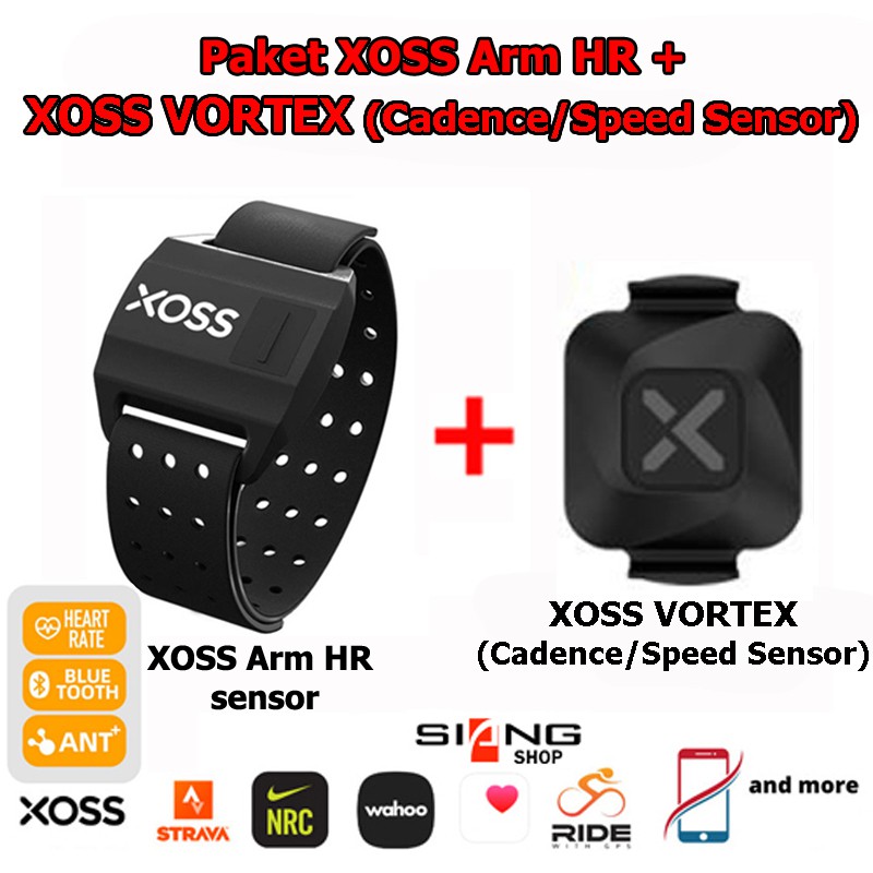 Paket XOSS Armband Heart Rate Sensor + XOSS VORTEX Cadence/Speed