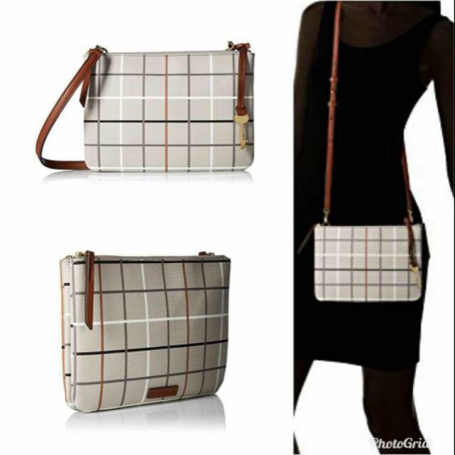 Fossil Devon Grid Crossbody Original