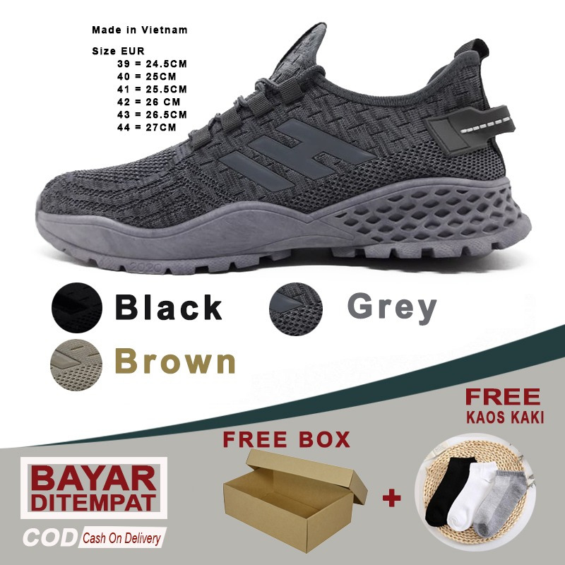 [ESSE] Sepatu Sneaker Lodena sport Pria 010 Import