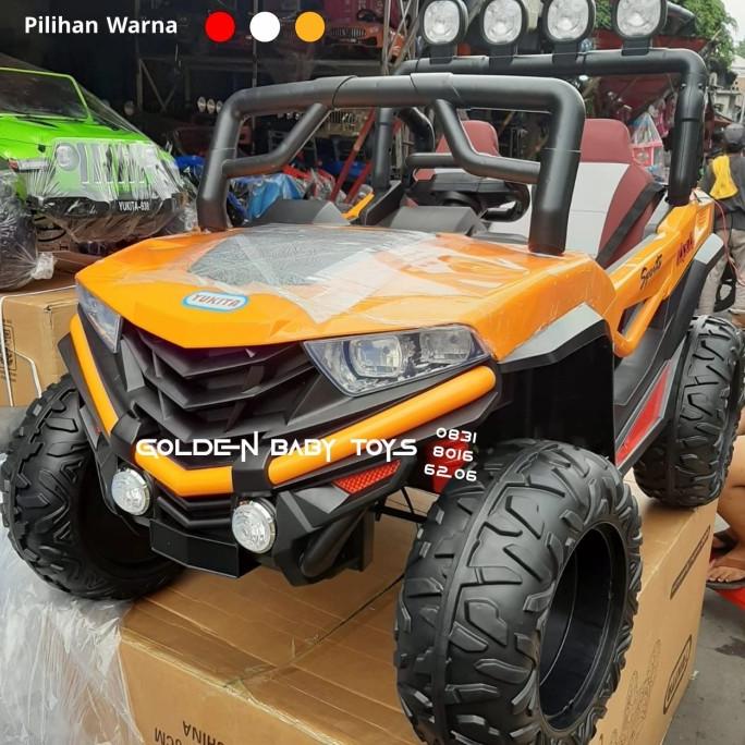 JUMBO mobil mainan anak aki jeep monster xxl yukita 90