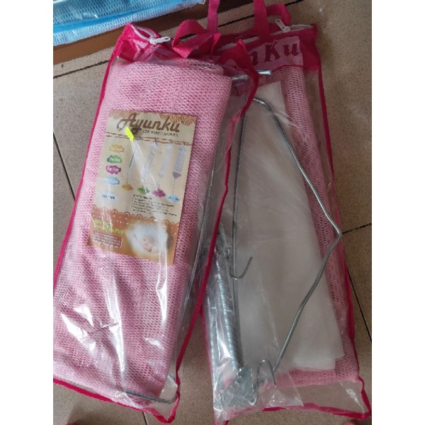 Ayunan Bayi 2 Per dan Kelambu Sakura/Joeyi-Pink