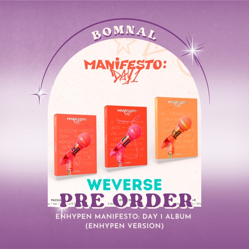 {DP} ENHYPEN MANIFESTO ALBUM BY WEVERSE